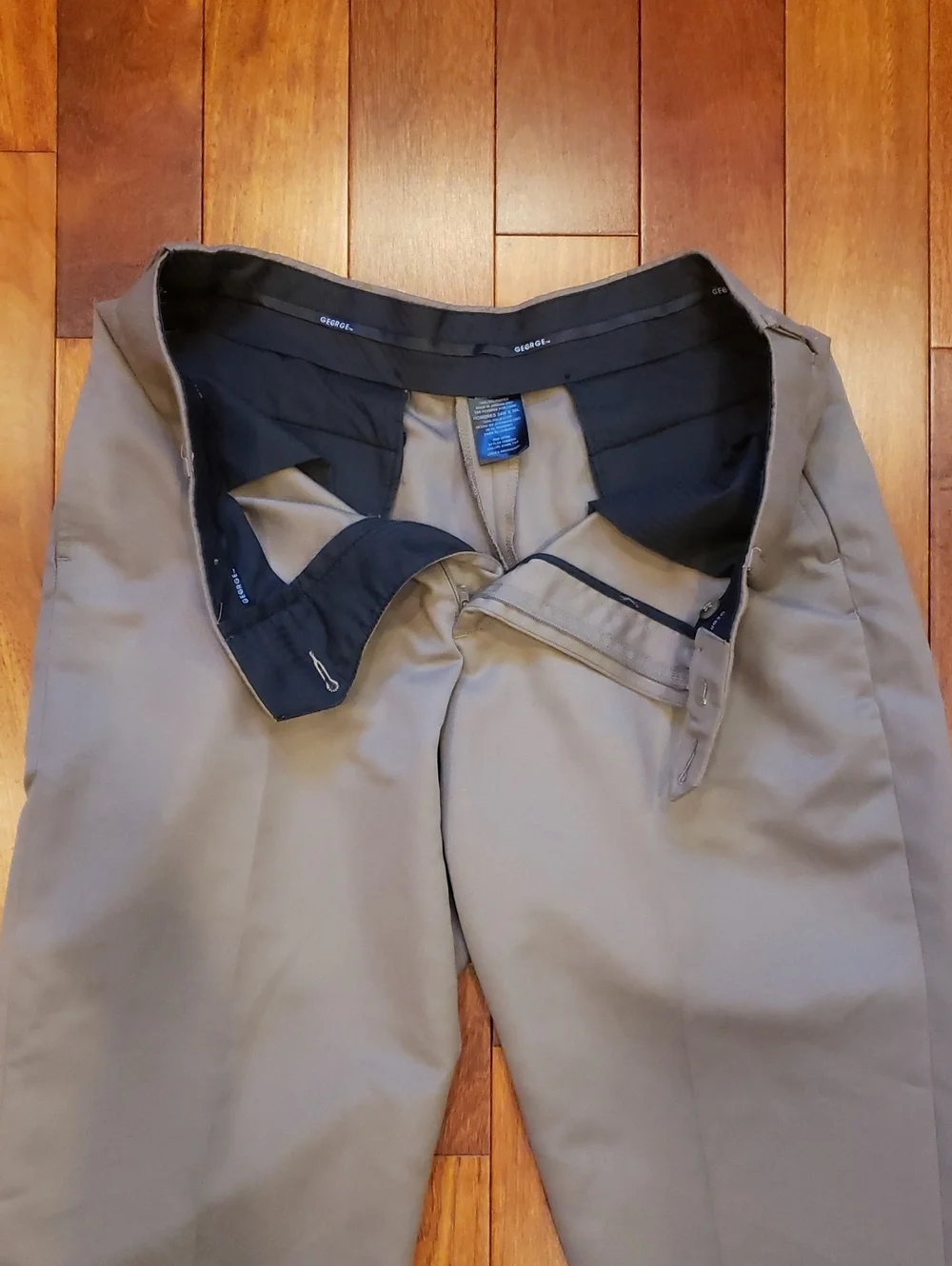 34 X 30 Men's George brand Flat Front Slacks Trousers